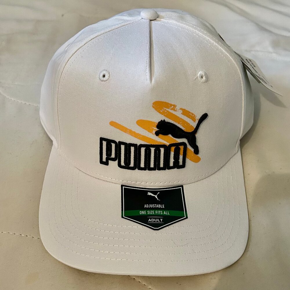 Men's/Women's White Puma Hat  - NWT - Picture 6 of 9